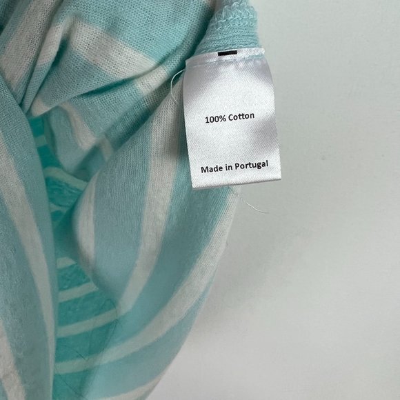 NWT La Ligne New Edie Knit Dress in Pale Blue Ivory Striped Casual Size Small S - Picture 8 of 11